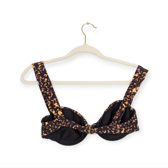 We Wore What Tortiose Shell Claudia Bikini Top Size S - Picture 2 of 7